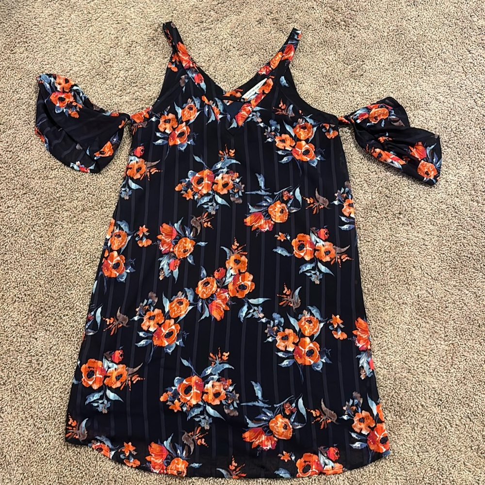 Open shoulder floral dress